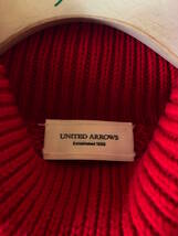 UNITED ARROWS（ユナイテッドアローズ）ミドルゲージ　タートルネックセーター　レッド　XS_画像4