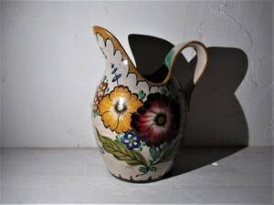 Vintage オランダ陶器 Royal Gouda ジャグ ★ボタニカル ミッドセンチュリー【va27】