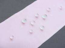 アウトレット　送料込み　絹交織地・淡いピンク色系・水玉模様の半襟　新品　わけあり品_画像4