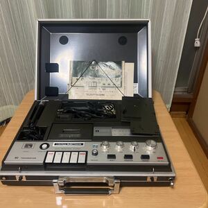 0609-12昭和系CROWN/CRC-9950Fテープレコーダーラジオ付きラジオ動確認済みテープジャンク