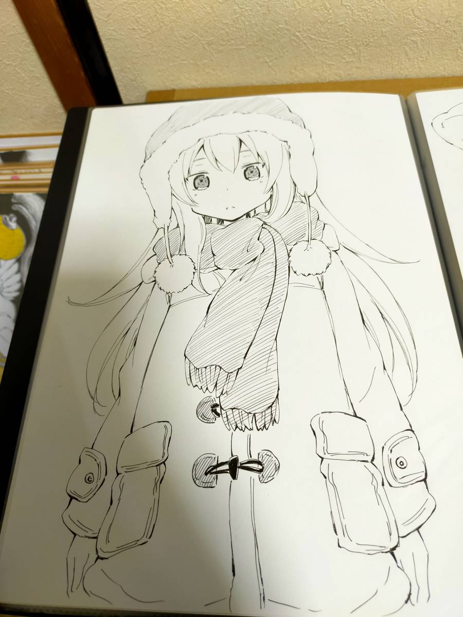 Ilustración de arte original dibujada a mano tamaño A4 Artículo único dibujado a mano ⑤, historietas, productos de anime, otros