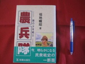 ☆農兵隊　　 　＝　鍬の少年戦士　＝　　　　　　 【沖縄・琉球・戦争・歴史・太平洋戦争・沖縄戦】