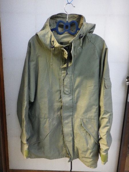 ALPHA INDUSTRIES PARKA COLD WEATHER コールドウェザーパーカ グリーン系 L/R 多少汚れ.毛玉等有るがキレイな方です MADE IN USA