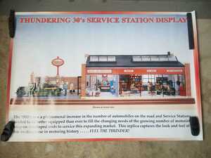 [ ограничение предмет ]Snap-on Thundering 30's Service Station Display постер 2 листов совместно редкий предмет коллекция 