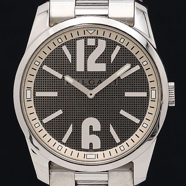 BVLGARI ブルガリ ソロテンポ ST37 メンズ クォーツ 美品