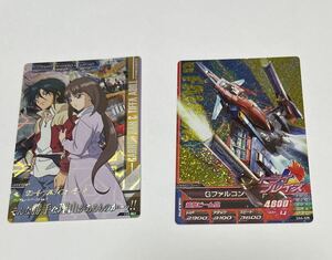 ガンダムトライエイジ　キラカード　ガロード・ラン&ティファ・アディール　Ｇファルコン　セット