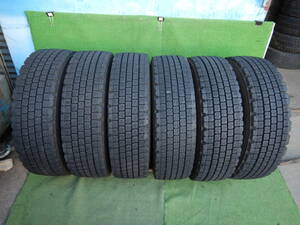 ★BS W910 17.5インチ★245/80R17.5 133/131J 残り溝:2本14.1mm/2本13.2ｍｍ/2本11mm以上 2021年製 6本 MADE IN JAPAN