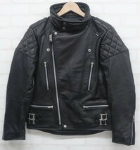 3J0634/NEIGHBORHOOD 122CCNH-JKM02S THUNDER BOLT/CL-JKT ネイバーフッド サンダーボルト レザーライダース ジャケット_画像2