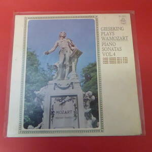 Q15-221117☆GIESEKING PLAYS W.A.MOZART / PIANO SONATAS VOL.4 AB-8001 LP