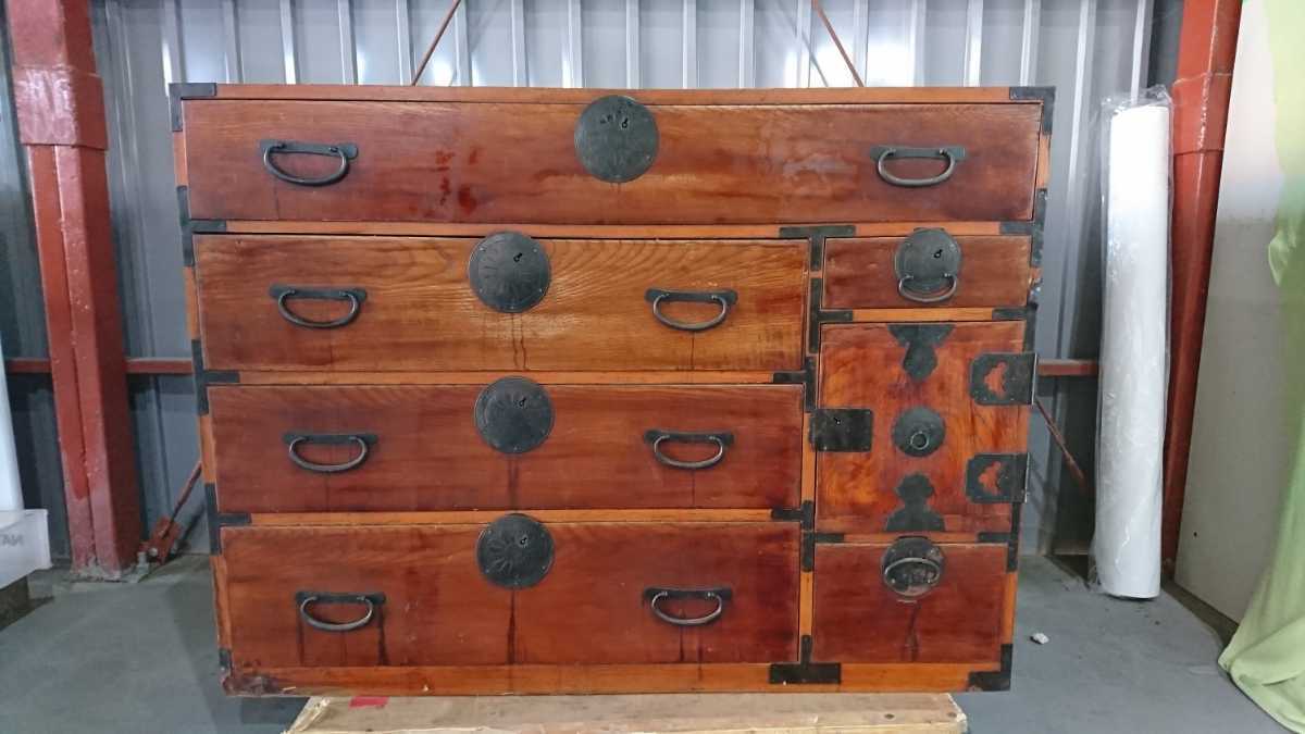 Begin掲載 BA169 時代家具 民芸品 南部小物タンス 7段チェスト 箪笥