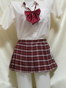 !! red series check pattern. super micro Mini * uniform cosplay series ^^!!