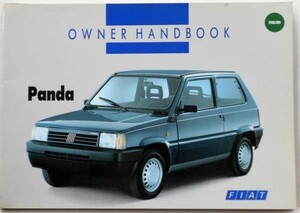 Справочник по владельцу Fiat Panda English Version