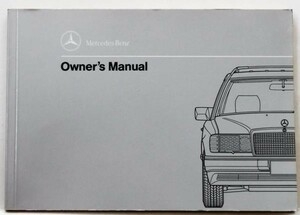 Mercedes Benz 300TE/TE 4MATIC TYPE124 Owner's Manual 英語版