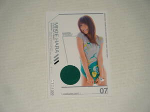 □■BOMB(2008)/原幹恵 コスチュームカード07(Ｔシャツ 緑一色部分) #069/330