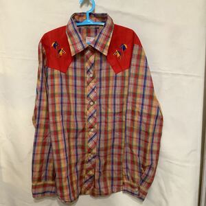 k26, Kids Vintage рубашка в ковбойском стиле б/у одежда American Casual USA ребенок одежда 