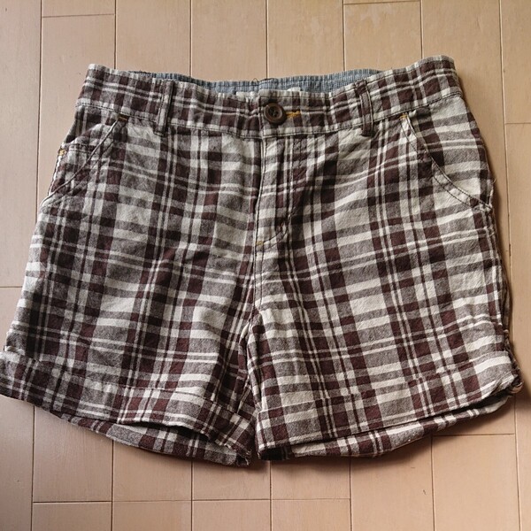 ショートパンツ チェック柄