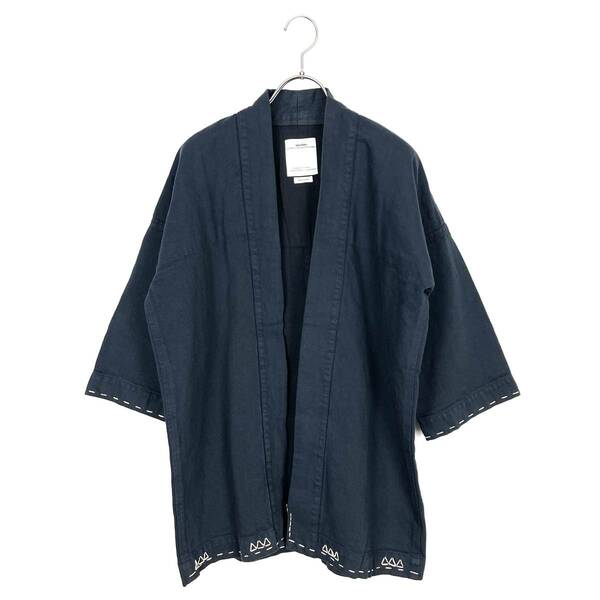 【30％OFF】VISVIM(ビズビム) SPOT SANJURO KIMONO 18SS (navy)