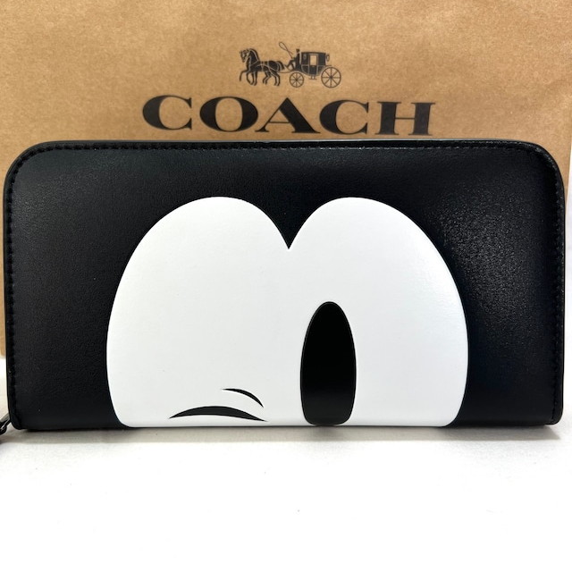 コーチレディース財布 COACHミッキーマウスdisney ホワイト色新商品