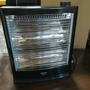 山善 新品 (転倒OFFスイッチ) 2段階切替) 電気ストーブ (800/400W ブラック (簡単操作) DS-D086(B) 未使用品