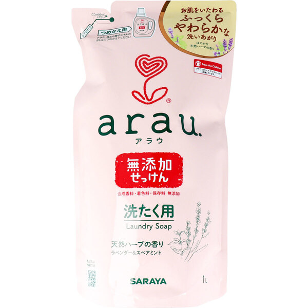 《5%off》サラヤ アラウ.洗濯用せっけん 詰替用 1L x1