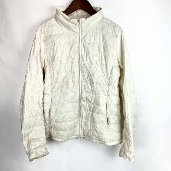 UNIQLO ユニクロ ウルトラライト ダウン コンパクト ジャケット ホワイト 白色 Mサイズ レディース 防寒 インナー アウトドア アウター