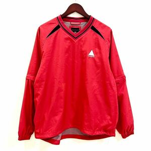  большой размер le coq sportif Le Coq s Porte .f мужской Wind брейкер красный красный цвет L размер golf Golf спорт одежда 