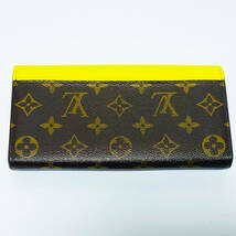 ★1円スタート★美品★Louis Vuitton ルイヴィトン モノグラム ポルトフォイユサラ トライバルマスク M60790 長財布 ジョーヌ_画像3