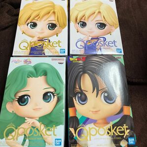 Qposket 4点セット　ドラゴンボールZ ビーデル　美少女戦士セーラームーン　ウラヌス　ネプチューン　プリンセス　プライズ