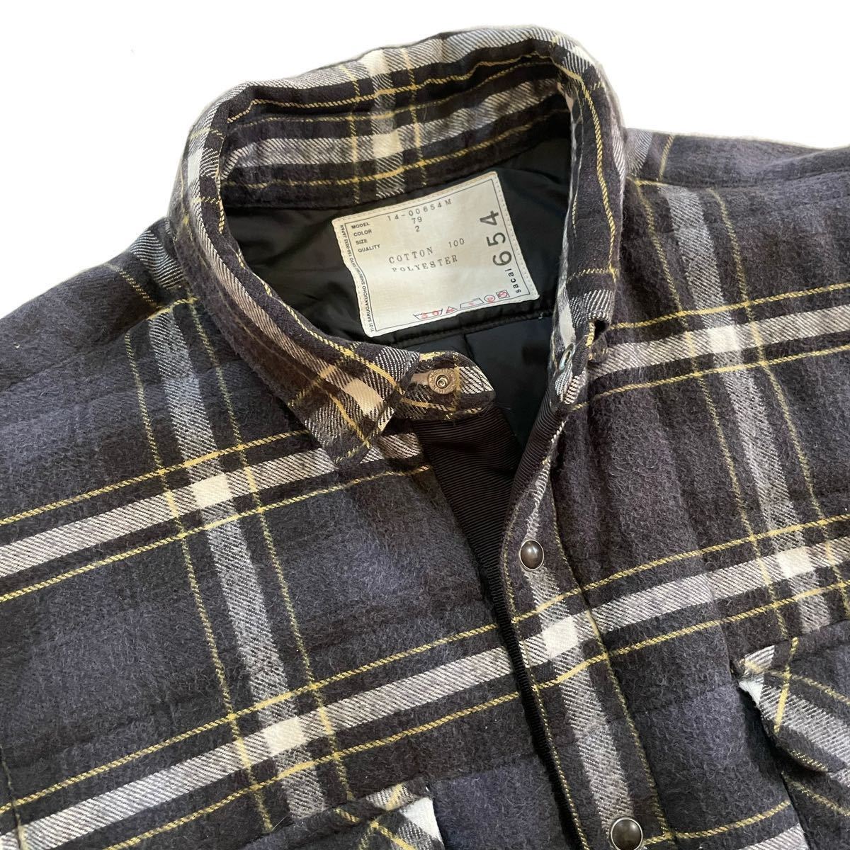 早期予約・新じゃが サカイ sacai 16SSマルチチェック ネルシャツ