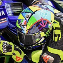 AGV ヘルメット用 シールド レーシング仕様レッドミラーの色チタンボル付き_画像7