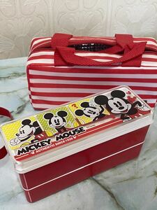 【新品】ミッキーマウス弁当箱 ２段式 ディズニーランチボックス