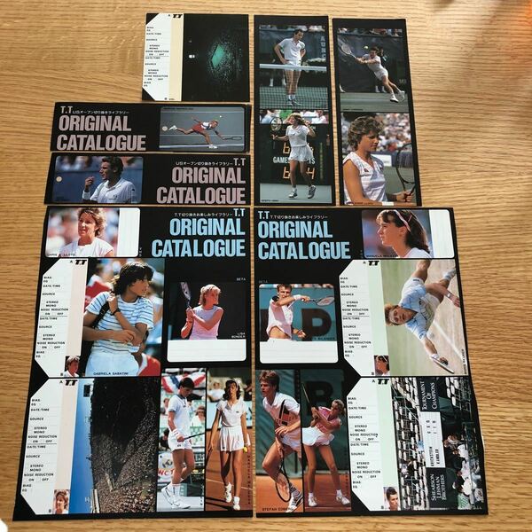 【売切りセール】テニス T.T ORIGINAL CATALOGUE USオープン切り抜きライブラリー