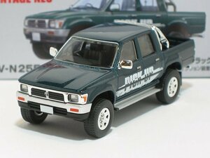 トヨタ ハイラックス4WD ダブルキャブ SSR-X オプション装着車（緑）95年式 LV-N255b【トミーテック社1/64ミニカー】【トミカの時】