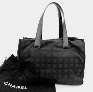 CHANEL シャネル ニュートラベル トートバッグ 黒 ブラック ハンドバッグ □kk□50