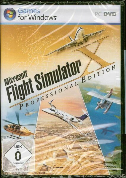 新品 Microsoft Flight Simulator X Professional (ドイツ版) フライト シミュレータ X