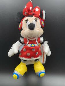 200 TDL 32周年ミニーマウス ぬいぐるみバッジ TDS TDL TDR ディズニーランド バッチ　未使用 タグ付き ぬいば