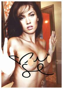 H 2L штамп mi- gun * лиса Megan Fox автограф автограф фотография COA простой сертификат есть 
