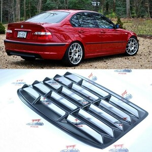 BMW E46 リアウィンドウルーバー 3シリーズ 4DR 318i 330i 320i 325i M3 ウィング バンパー マフラー ヘッドライト ホイール ボンネット