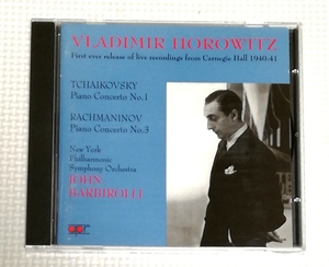 CD　チャイコフスキー ピアノ協奏曲1番/ラフマニノフ 3番/ホロヴィッツ/バルビローリ/UK盤