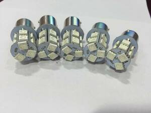 24V用 S25 LED 13smd 39連級シングル ブルー 10個