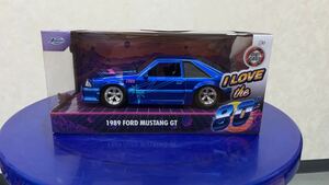  new goods 1/24 Jada toys I LOVE THE series 89' FORD MUSTANG GT w25×H 11×D13
