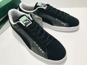 未使用!! PUMA プーマ 384891-01 SUEDE DOUBLE LAYER BLACK スエード ダブルレイヤー 黒 31cm US 13 箱付き 国内 正規品