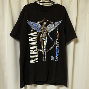 XLサイズ NIRVANA ニルヴァーナ IN UTERO グランジ ロック バンド Tシャツ 新品 カートコバーン（90s ビンテージ Giant USA製 アメリカ製）