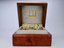 ダンヒル 750 YG WG 編み込み コンビ　カフス　カフリンクス　１８Ｋ　dunhill_画像4