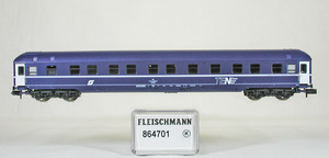 FLEISCHMANN #864701 ＯｅＢＢ（オーストリィー国鉄） ＷＬＡＢｍｚ型寝台車　ＴＥＮ　（ダークブルー）