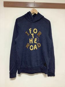 そ1085 SCOTCH&SODA スコッチアンドソーダ スウェットパーカー プルオーバー フーディ M ネイビー ブラッキープリント