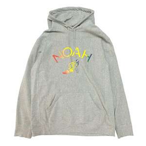 NOAH ノア　PRINT HOODIE グレー サイズ:XL