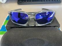 OAKLEY オークリー CHAINLINK POLISHED CLEARフレーム　 VIOLET IRIDIUMレンズ　美品　＋　おまけケース_画像2