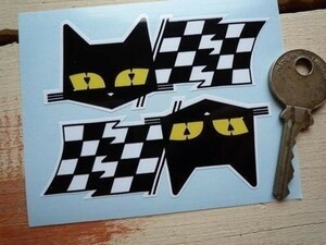 ◆送料無料◆ 海外 セブマーシャル ルマン SEV Marchal CAT 80mm 2枚セット ステッカー