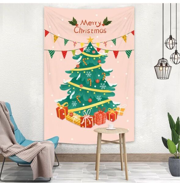 クリスマスツリー タペストリー 壁飾り Xmas